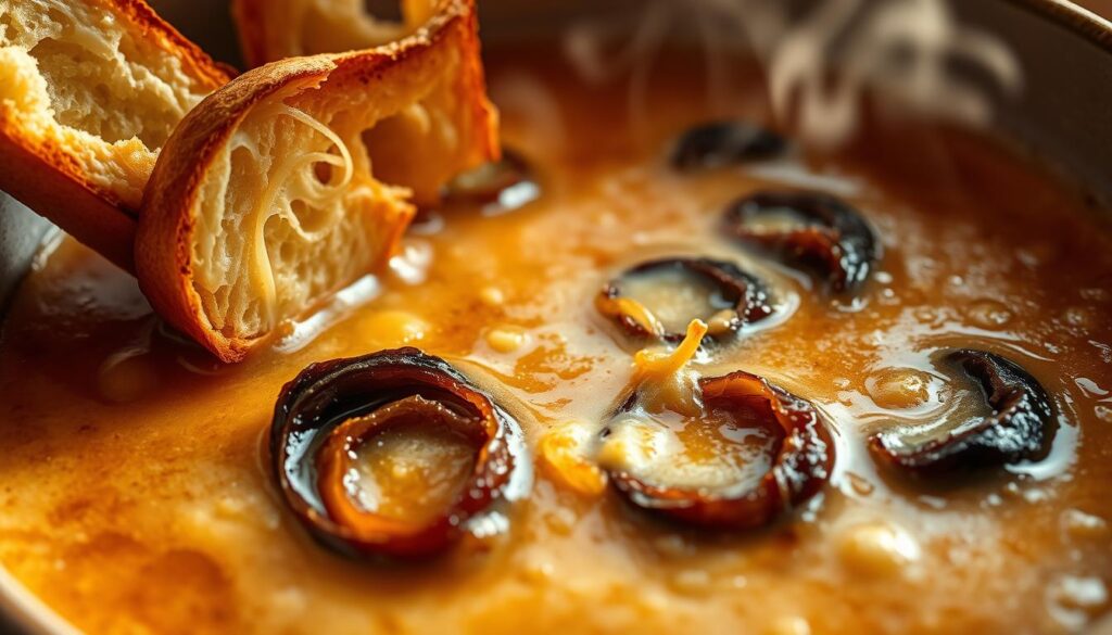 soupe à l'oignon gratinée